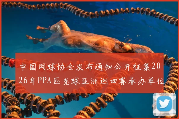 中国网球协会发布通知公开征集2026年PPA匹克球亚洲巡回赛承办单位